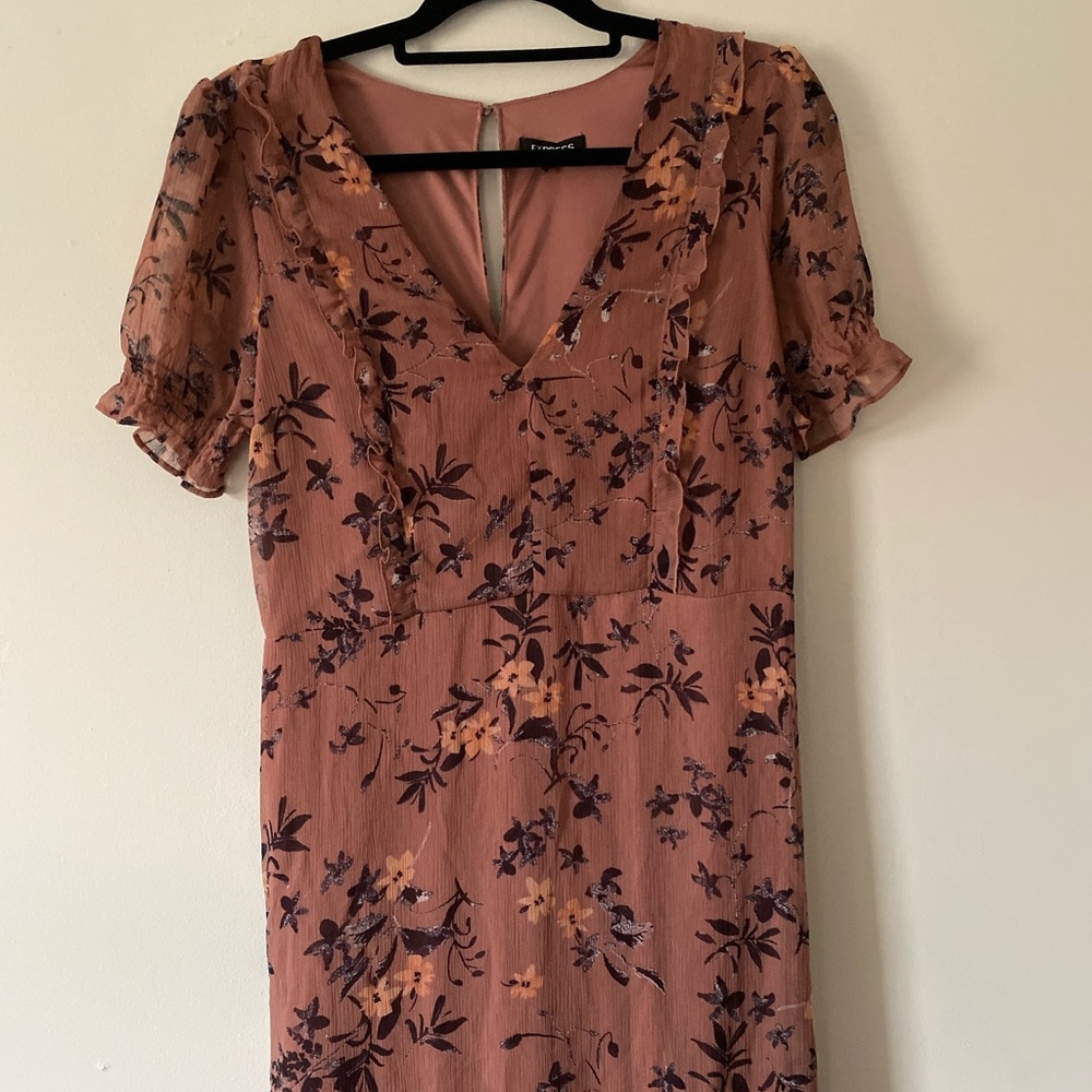 Mid length high/low floral dress